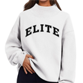 Elite Dance Mock Neck WHITE