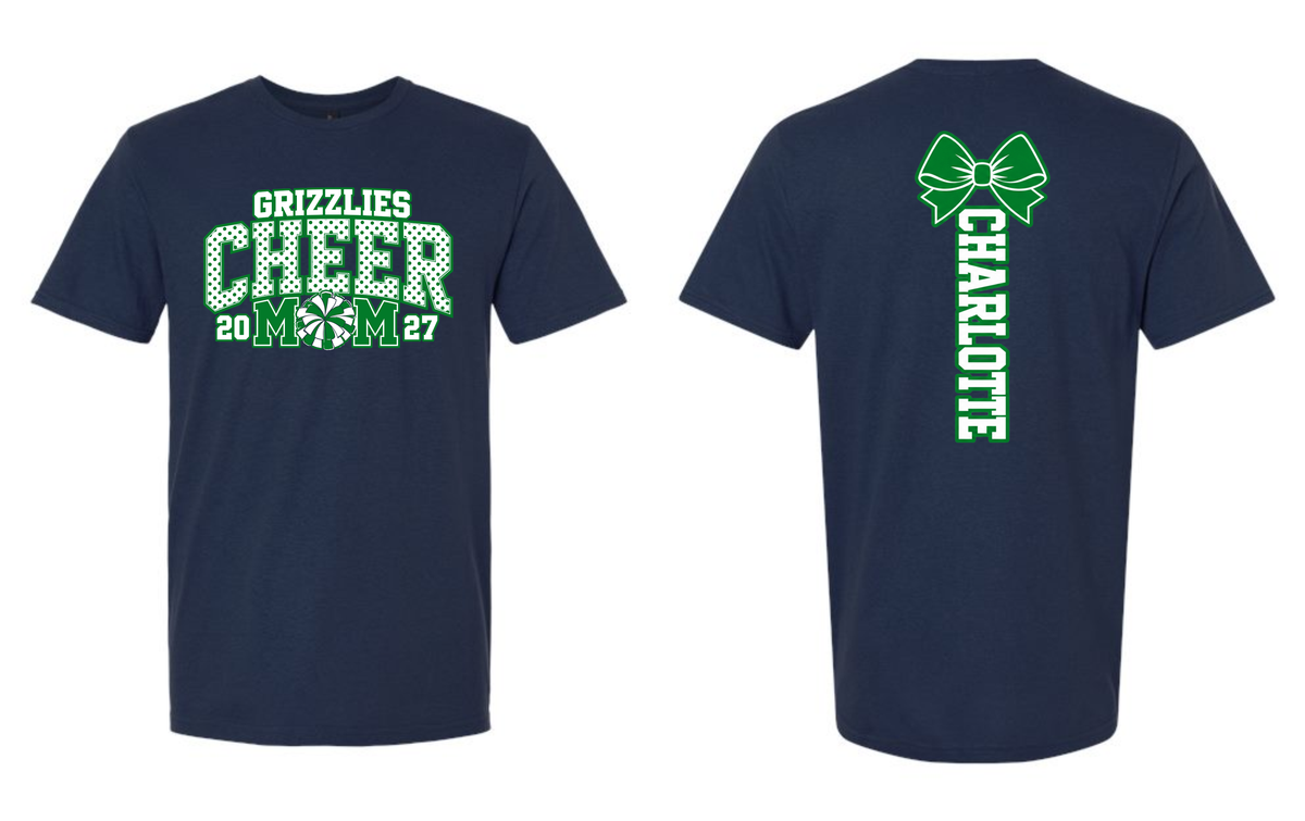 Evergreen Cheer MOM Dots Shirts