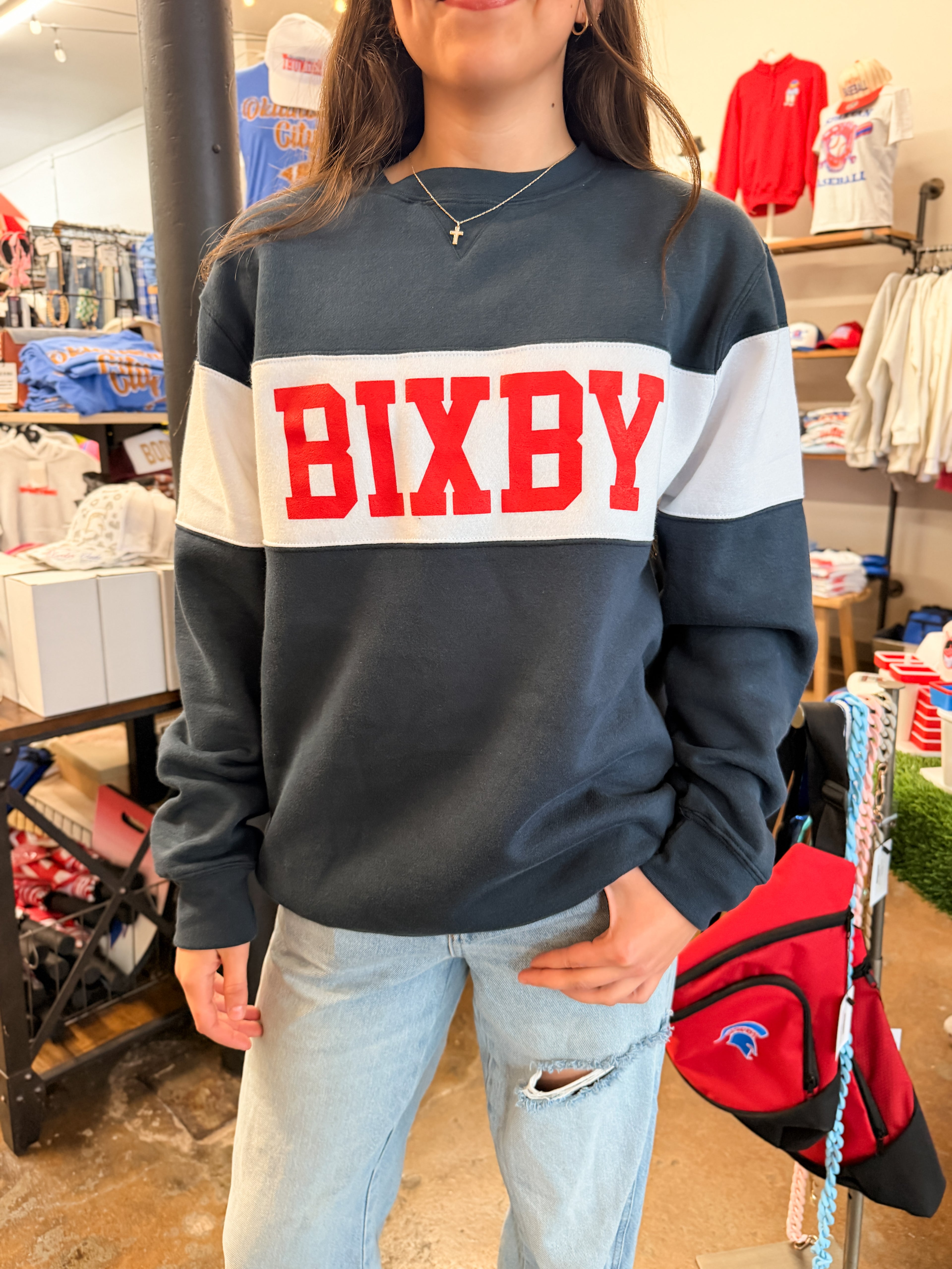 Bixby Tennis Varsity Fleece Crew