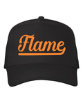 Flame Puff Script Cap