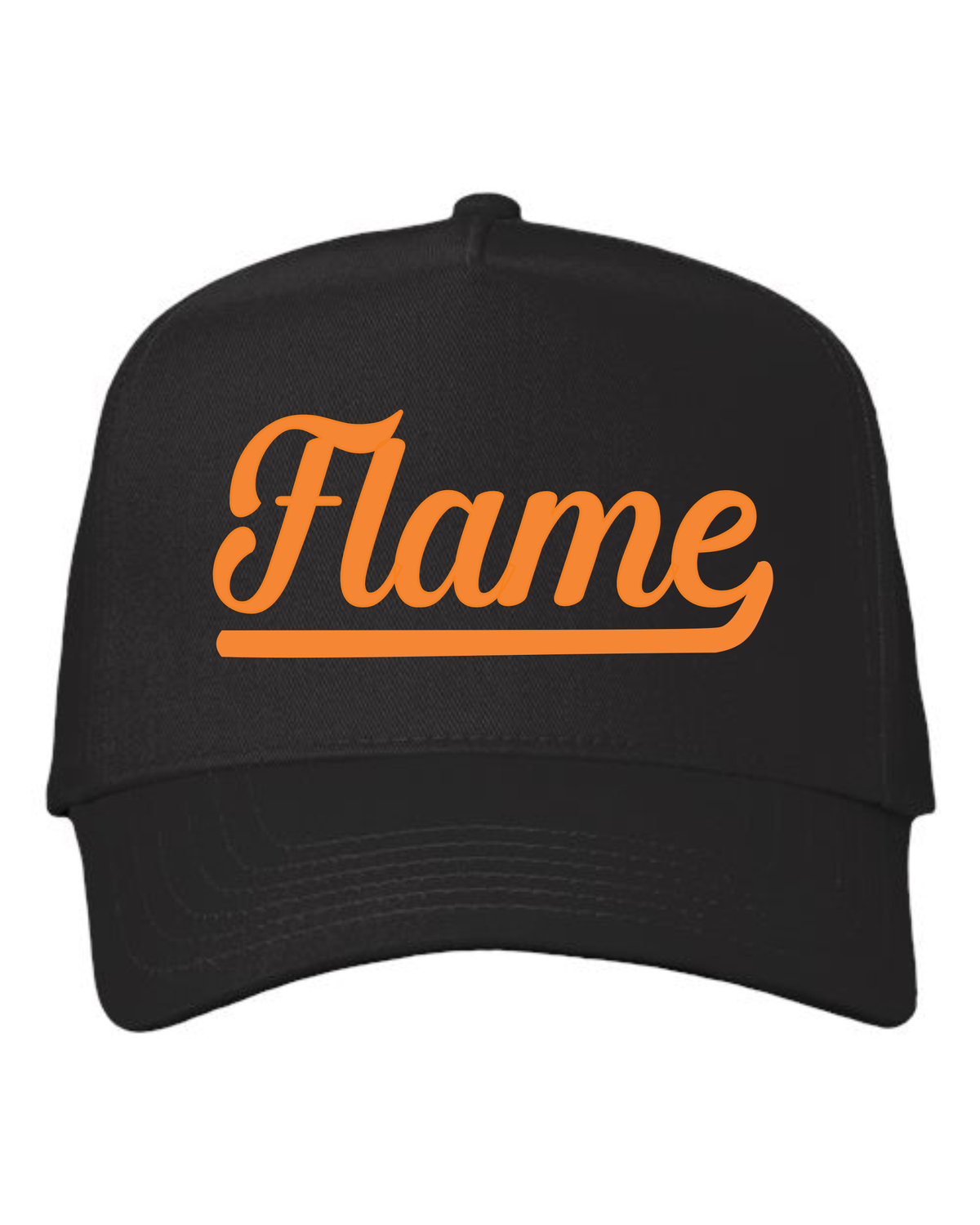 Flame Puff Script Cap