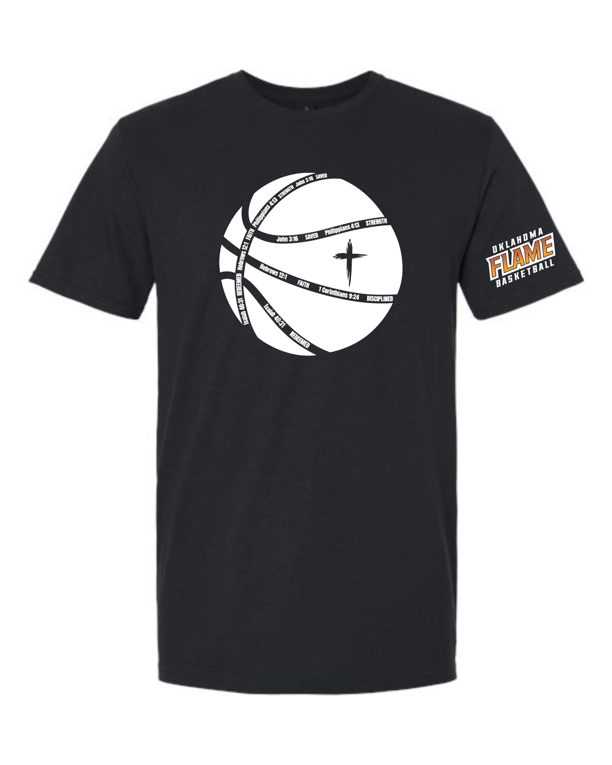 Flame Scripture Shirts