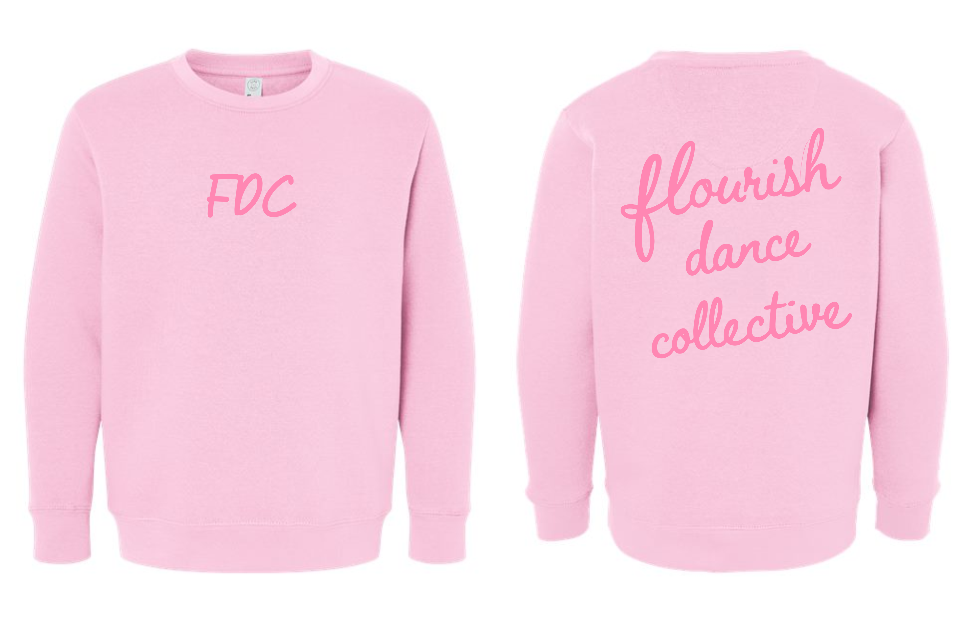 Flourish Script Basci Crew Pink