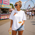 FLASH SALE TEES- Flying Hotdog WHITE