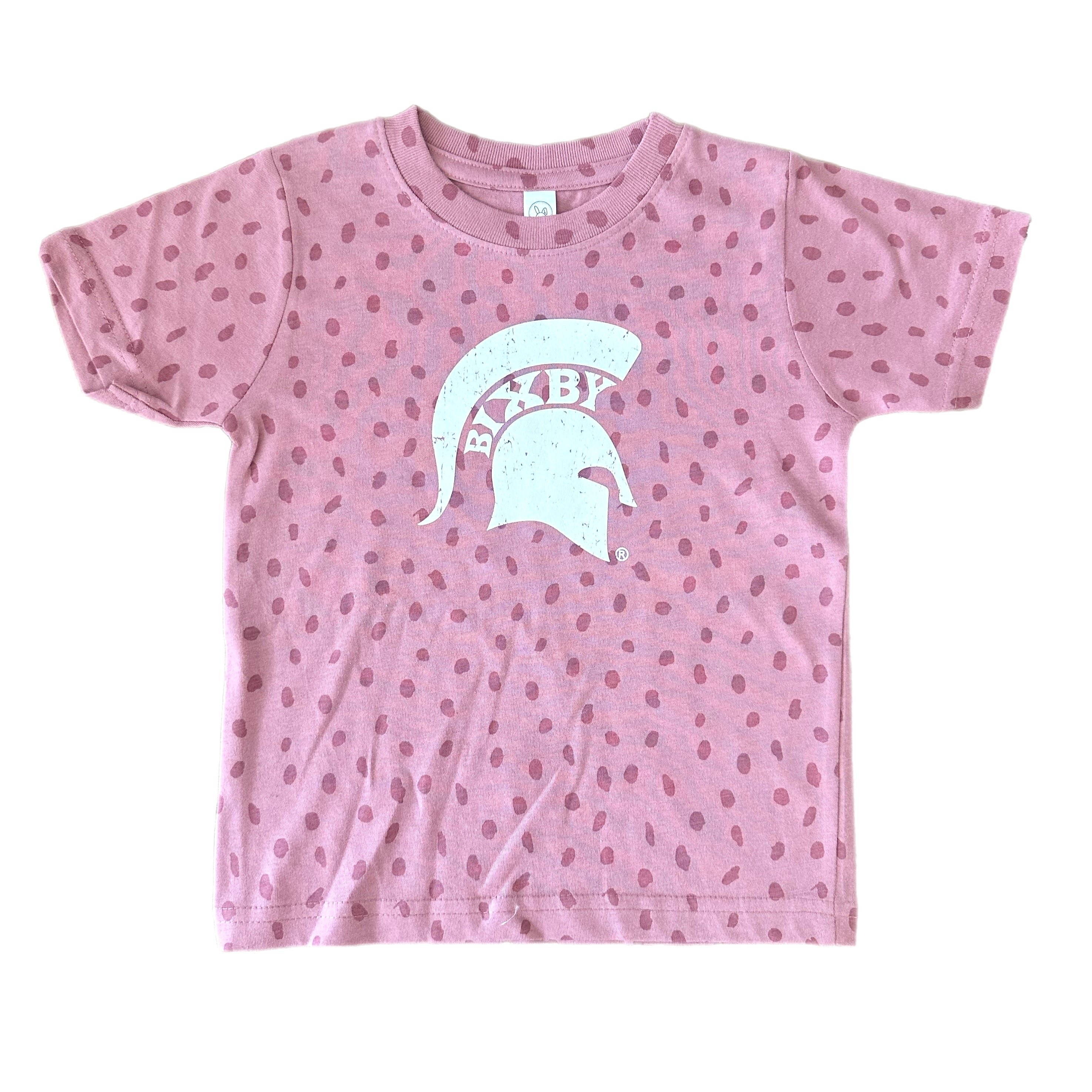 Pink Spotted Spartan Toddler Tee