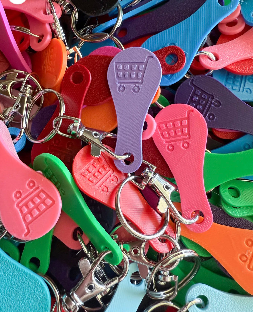 Shopping Cart Quarter Saver Keychain