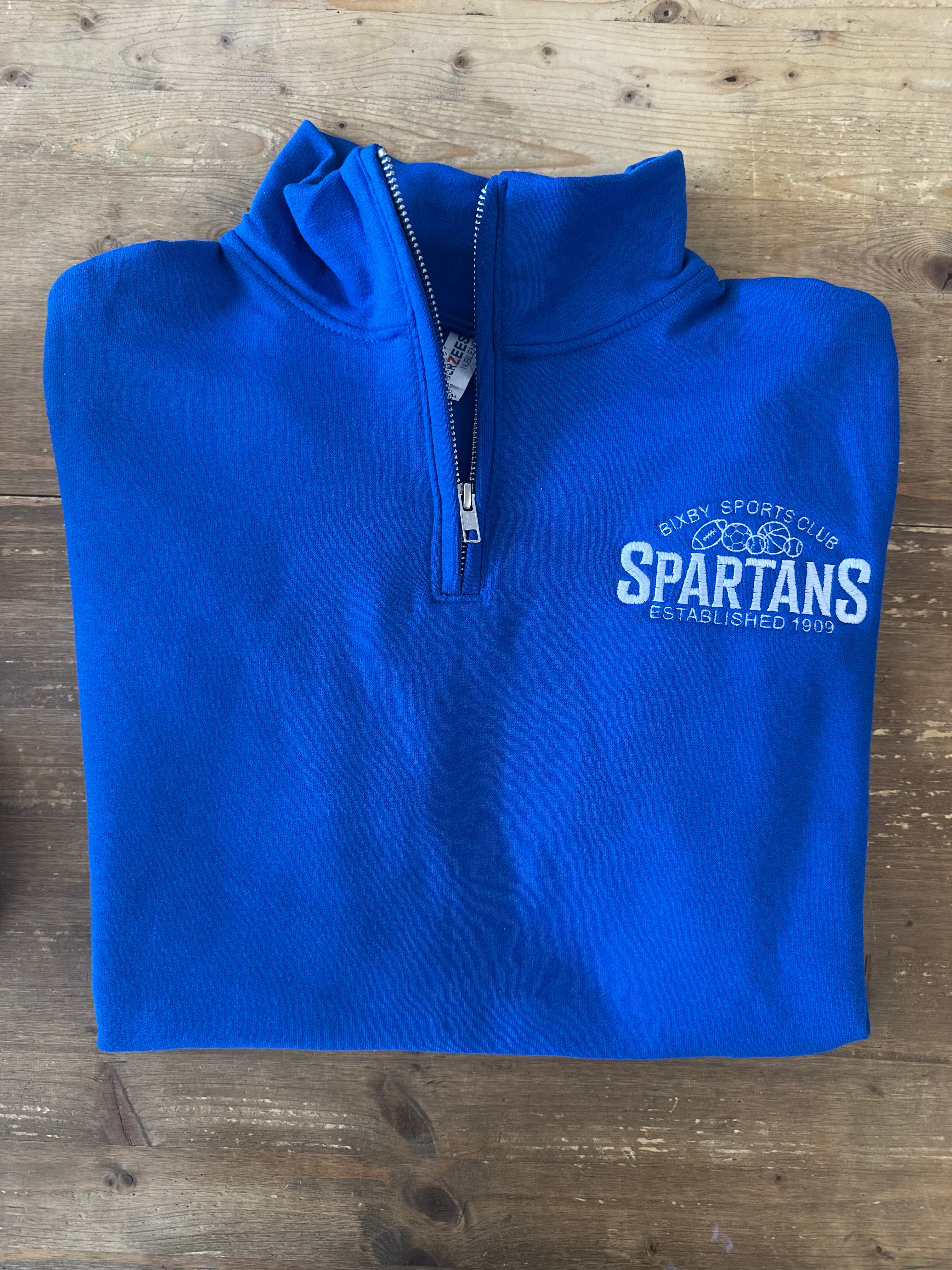 Bixby Sports Club 1/4 Zip Sweatshirt ROYAL
