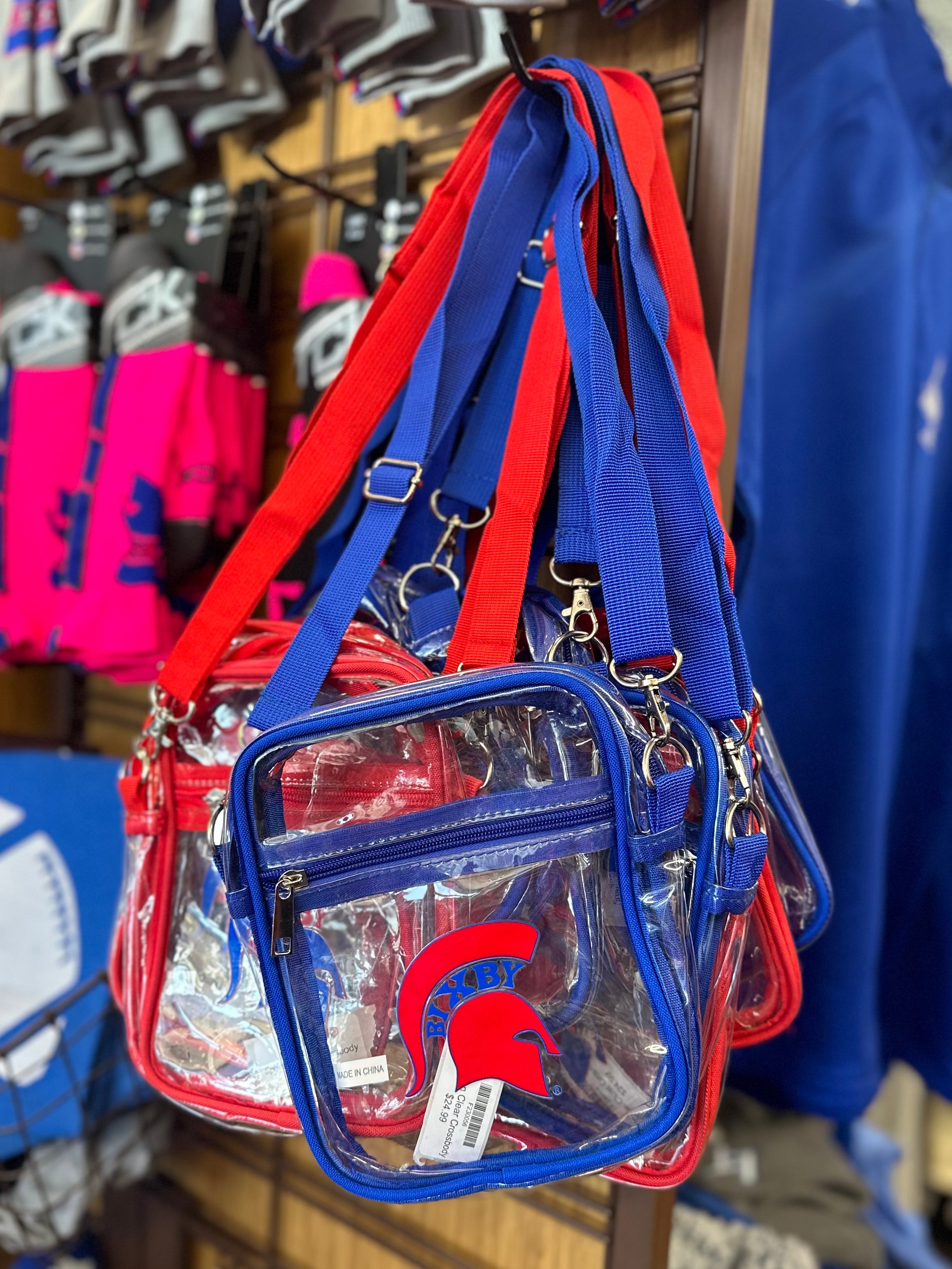 Spartan Clear Crossbody Bags