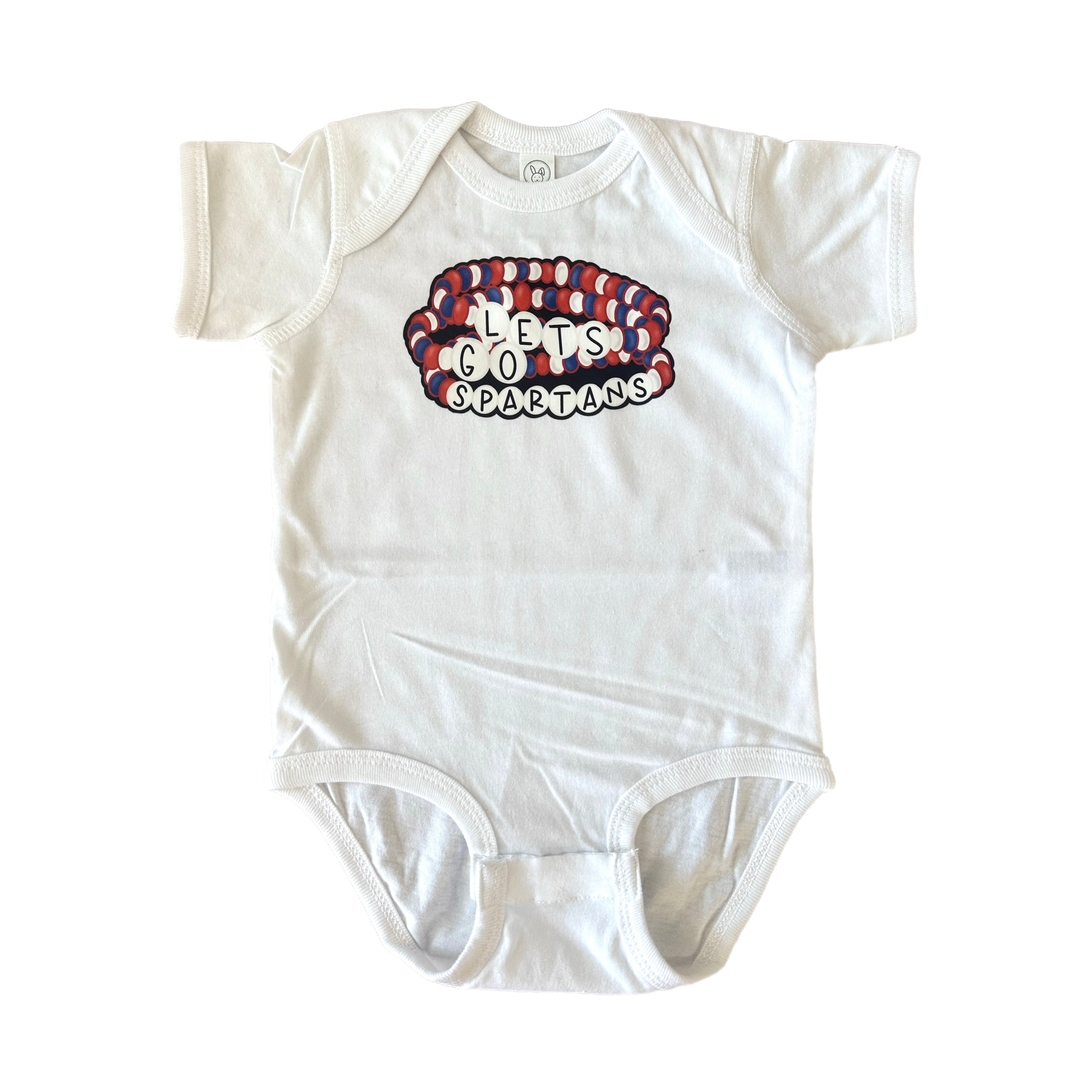 Let's Go Spartans Bracelets Onesie