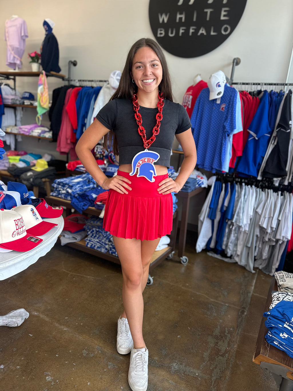 Hannah  High Waisted Pleated Tennis Skort