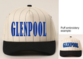 Glenpool Puff Embroidered Pinstripe Cap