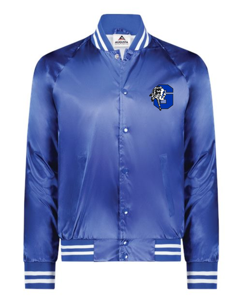 Glenpool Satin Baseball Jacket