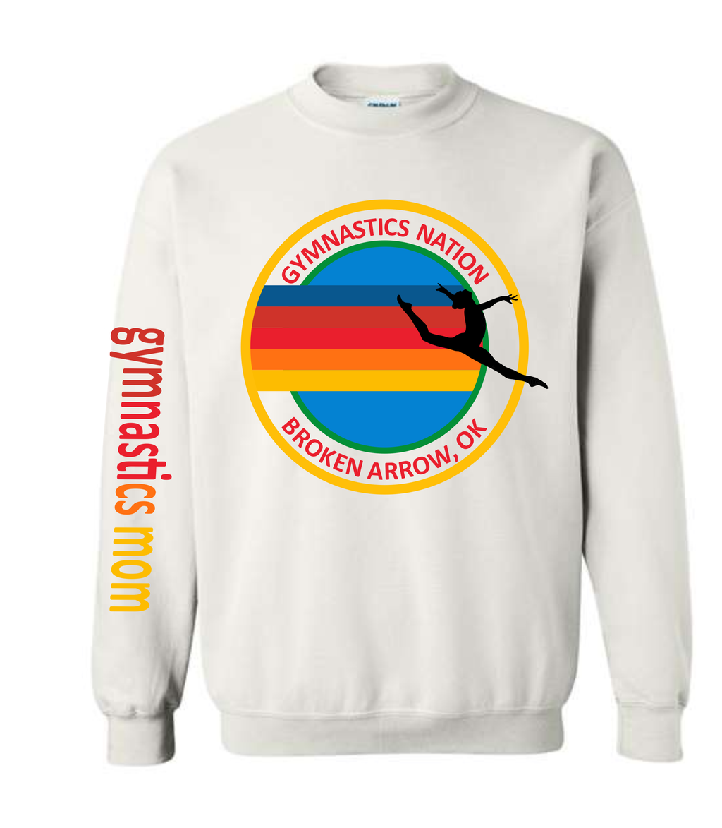 Gymnastics Nation Basic Crew WHITE