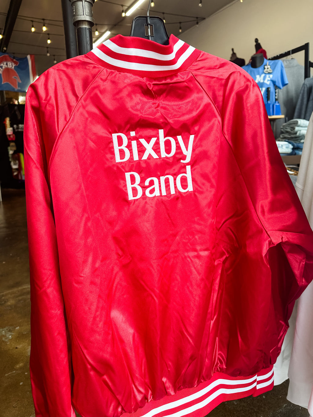 Glenpool Satin Baseball Jacket