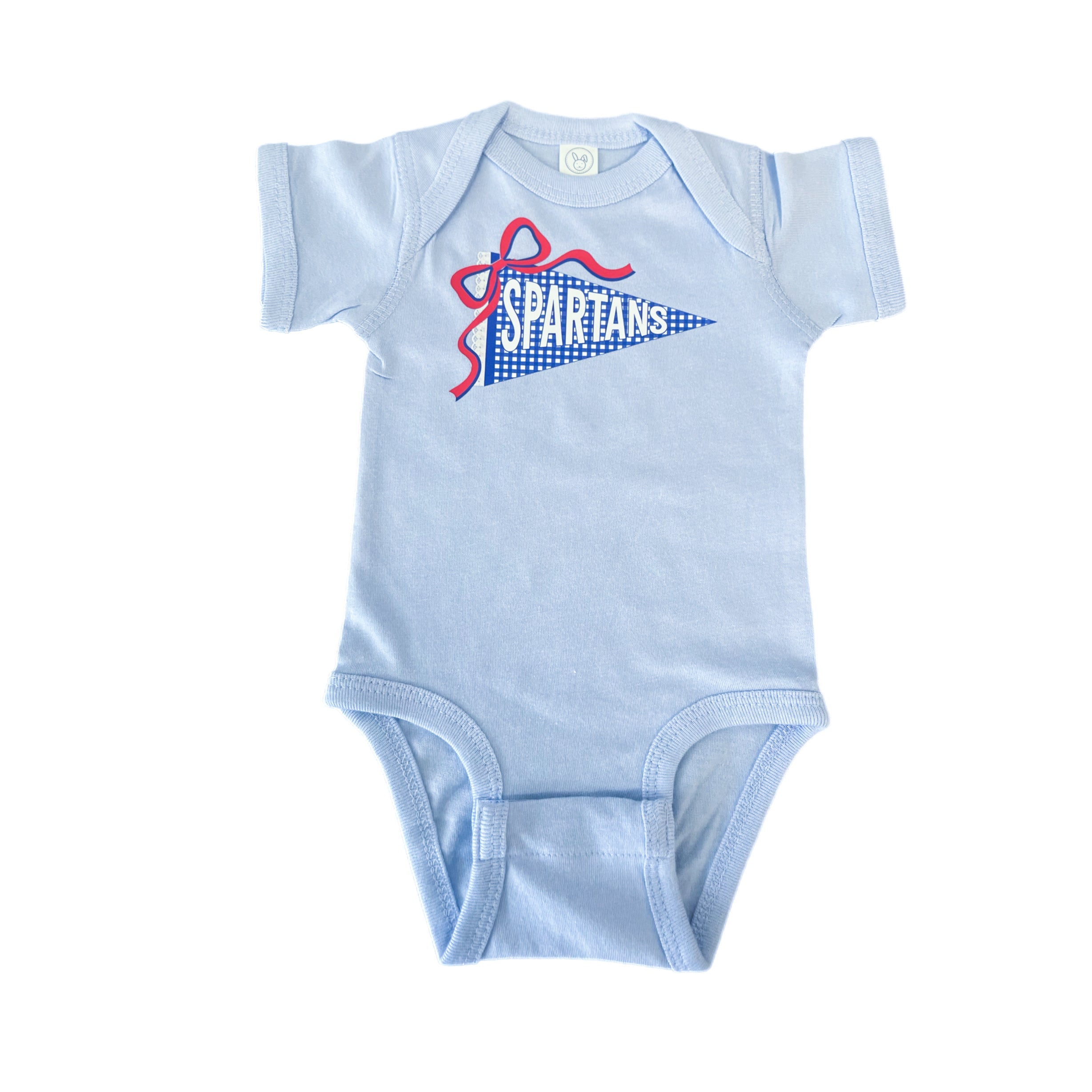 Spartans Gingham Pennant Onesies