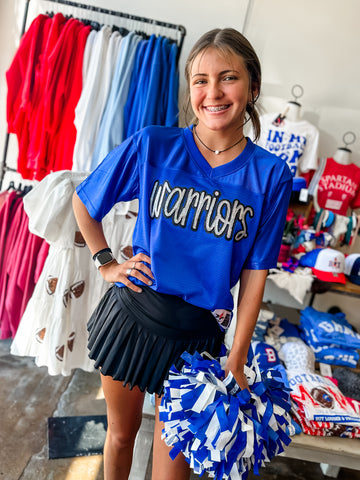 Warriors Sequin Football Jersey