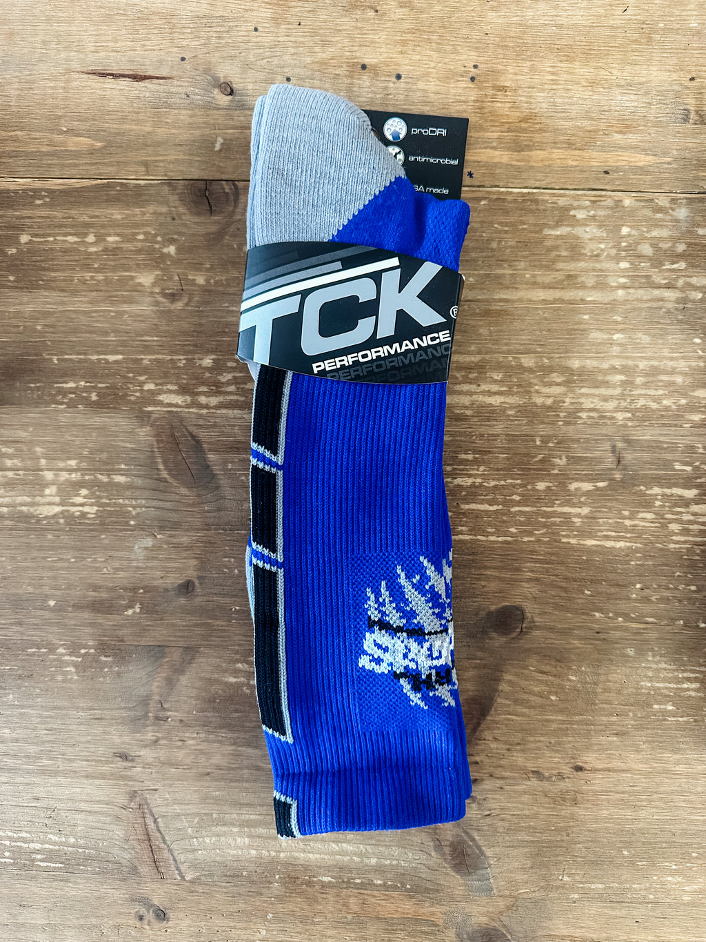 Noah Football Socks Grey & Blue