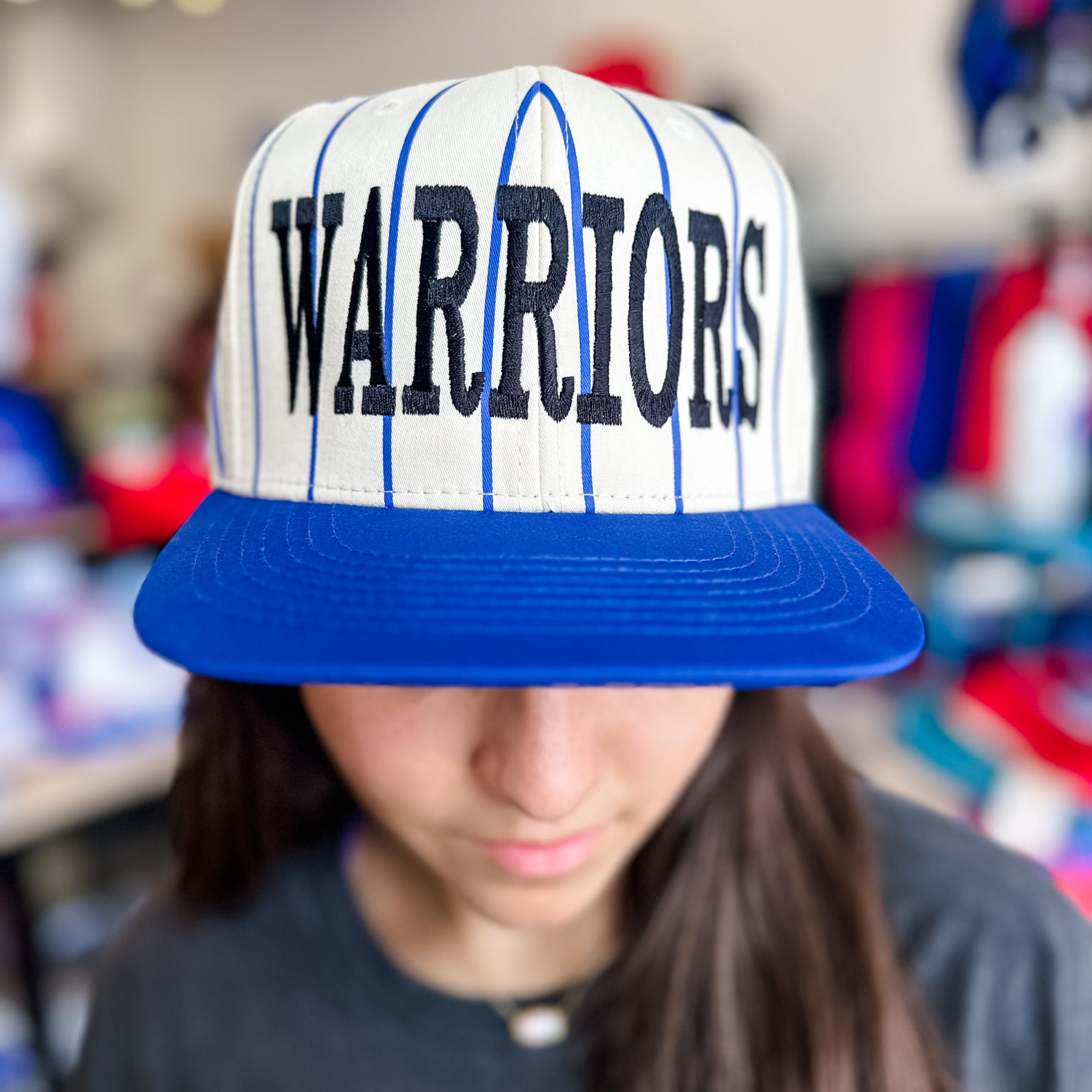 Warriors Pinstripe Cap ROYAL