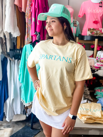 SPARTANS Beachy Comfort Colors T-Shirt YELLOW