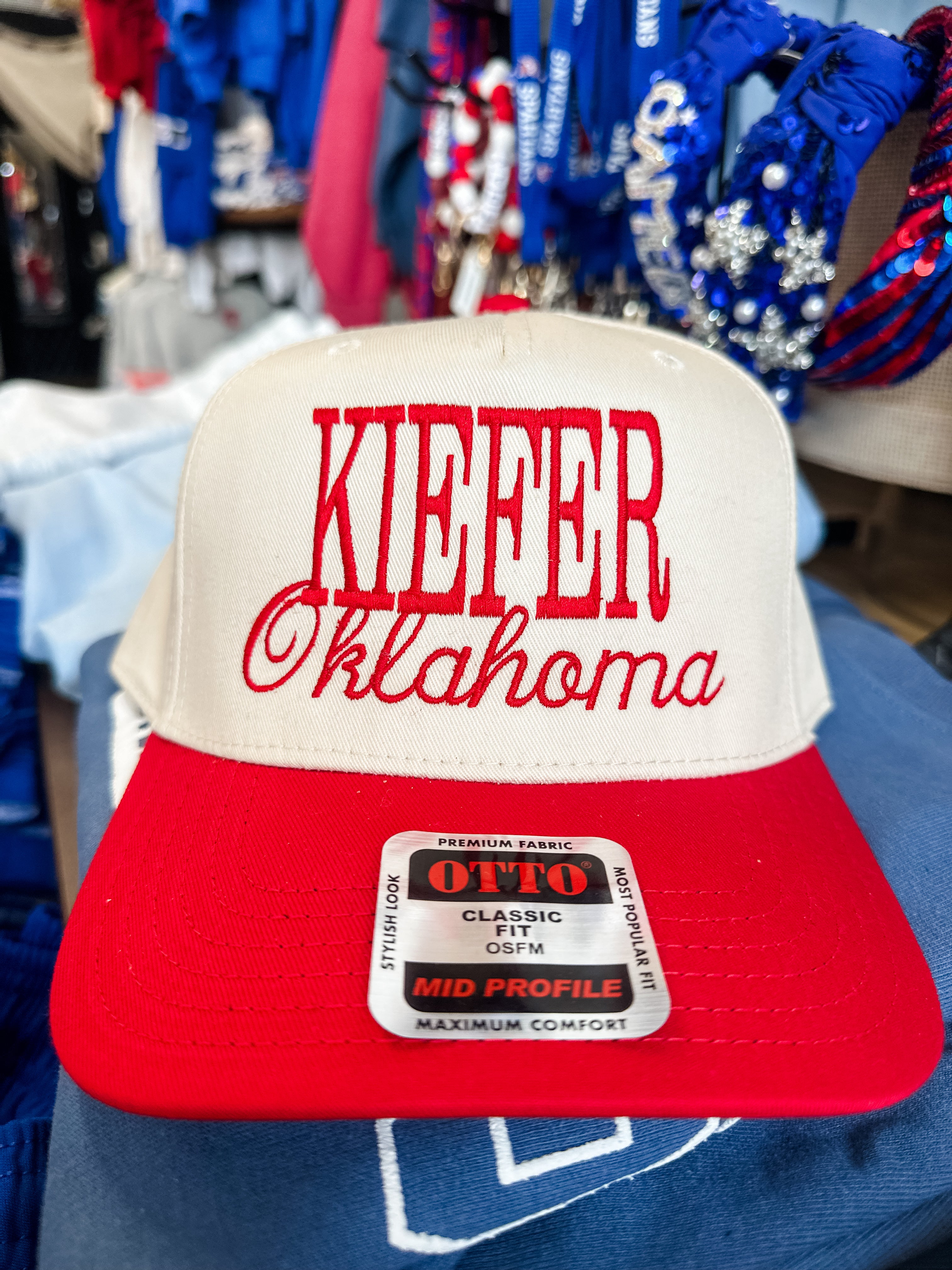 KIEFER OK Trucker Hat (Natl/Red)
