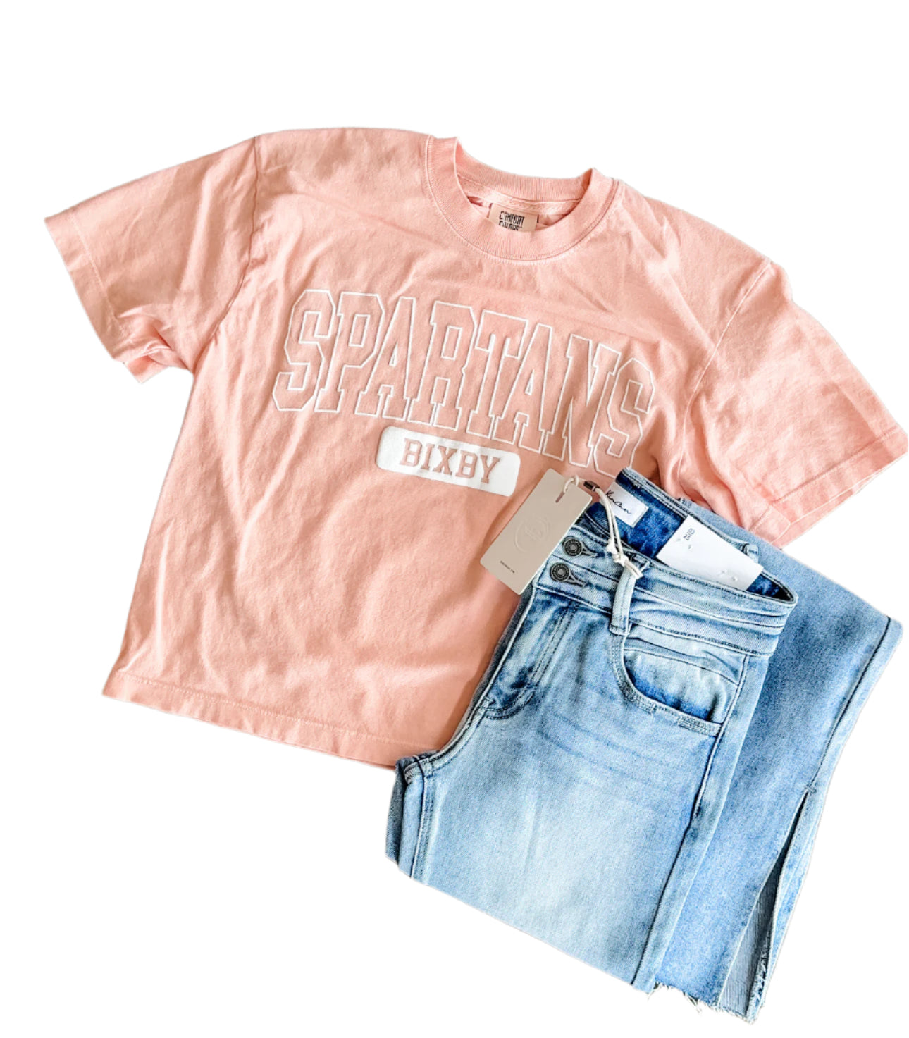 Spartans Boxy CC T-Shirt- Peach