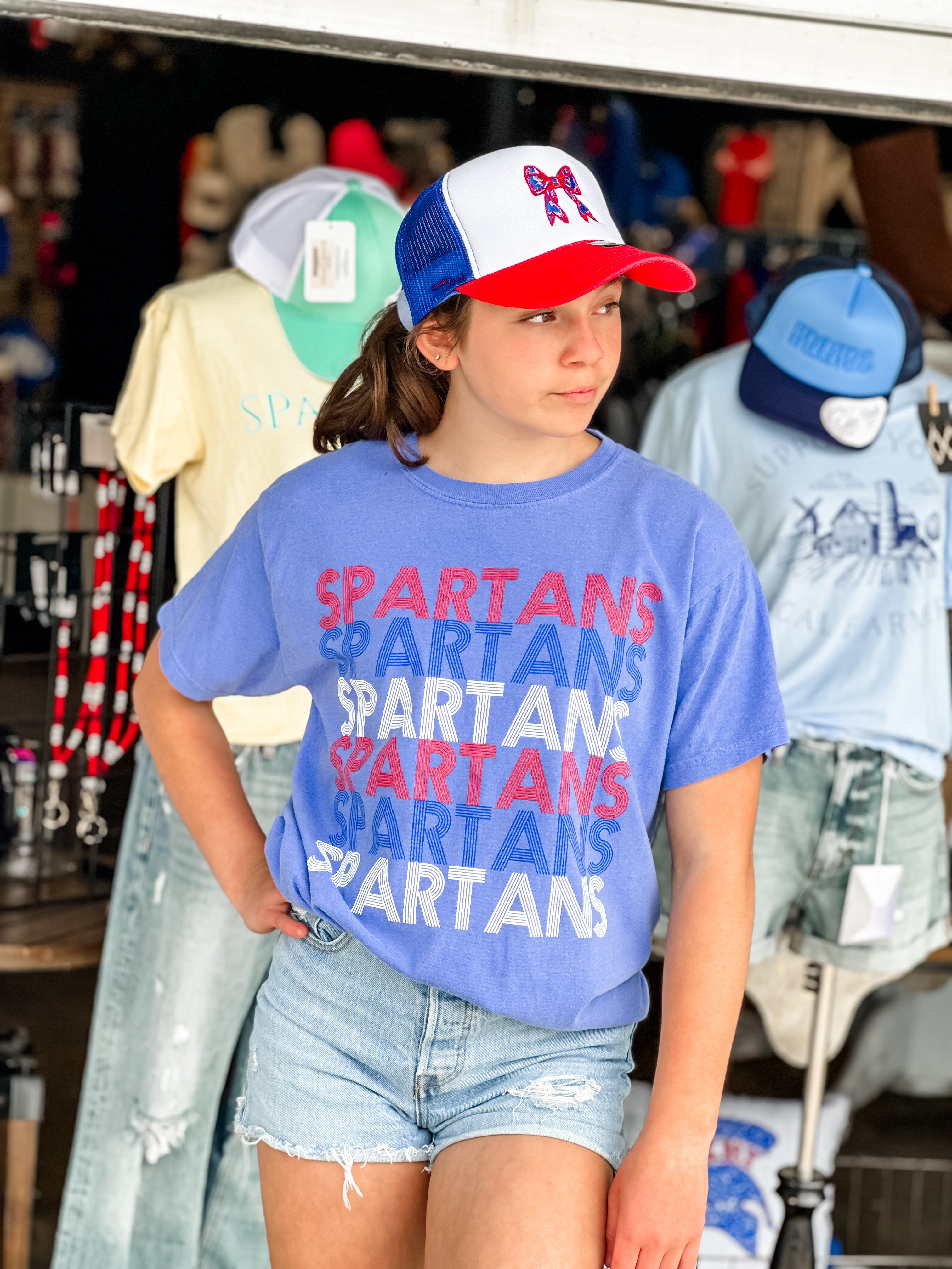 Blue Spartan Echo T-Shirt