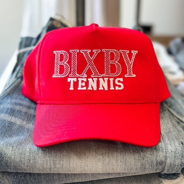Bixby Tennis Net Trucker Hat (Red)