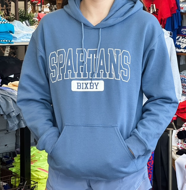 Bixby Collegiate Puff Indigo Hoodie