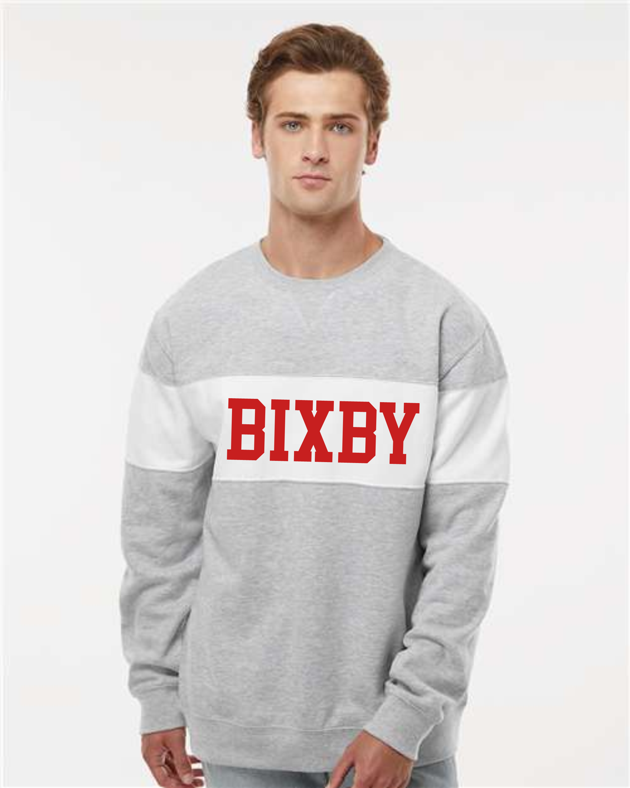 Bixby CHEER Varsity Fleece Crew GREY