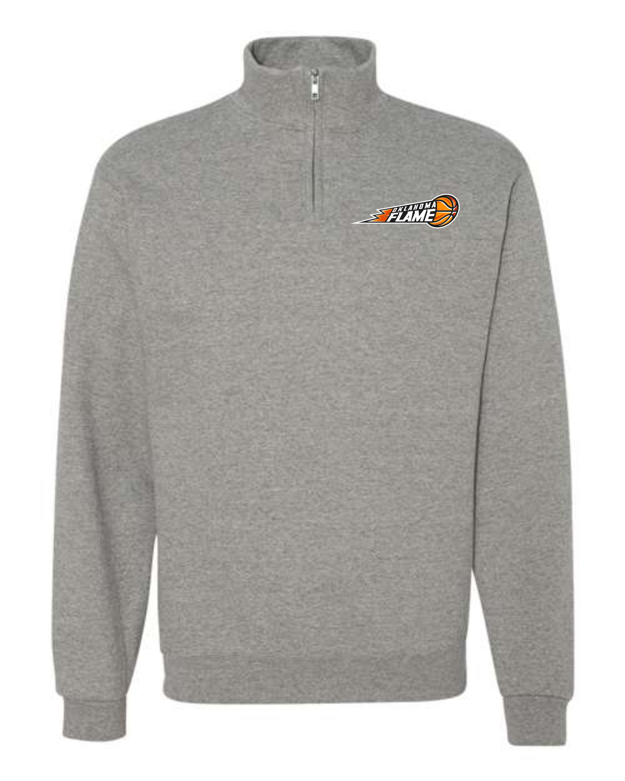 Oklahoma Flame Fleece Quarter-Zip Sweatshirt
