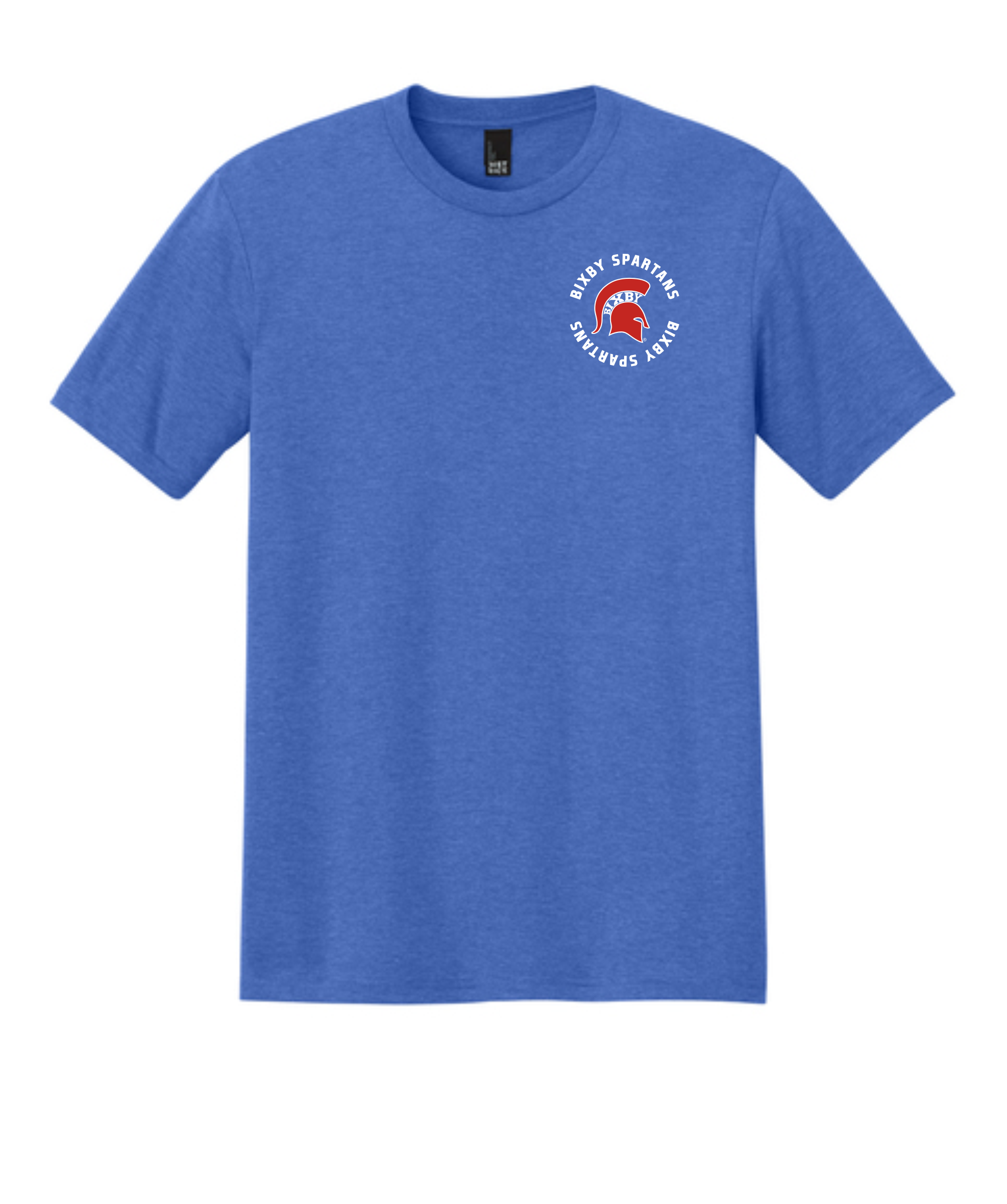 BMS Bixby Left Chest Tri Blend BLUE