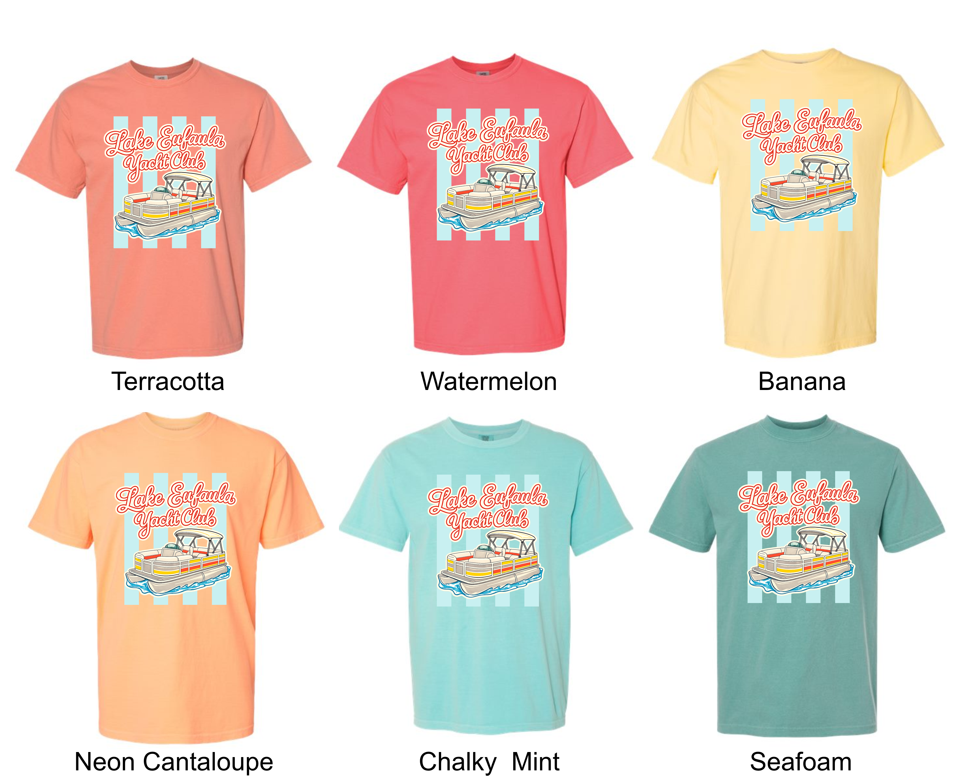 Lake Eufaula Yacht Club Comfort Color T-Shirts