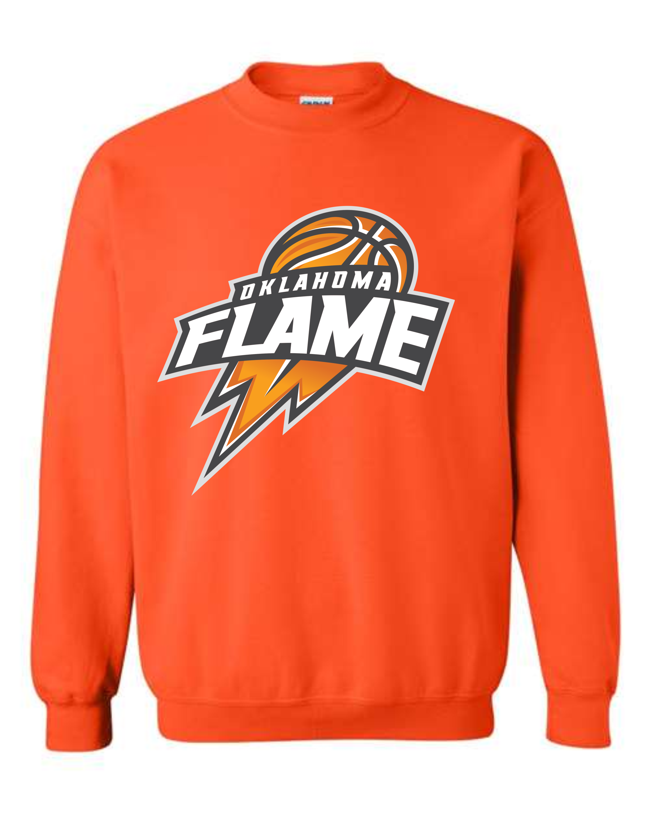 Oklahoma Flame Ball Logo Sweatshirts ORANGE
