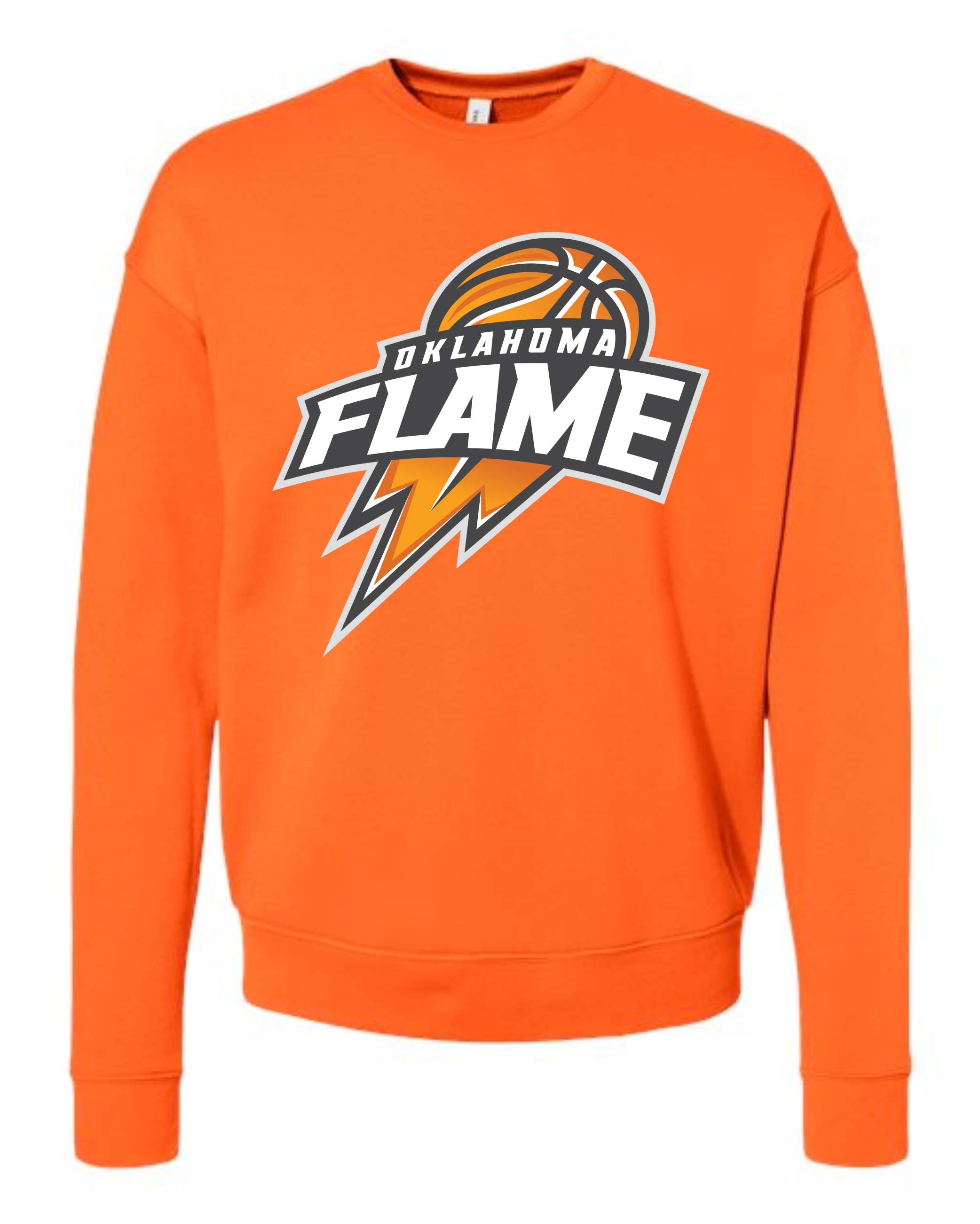 Oklahoma Flame Ball Logo Sweatshirts ORANGE