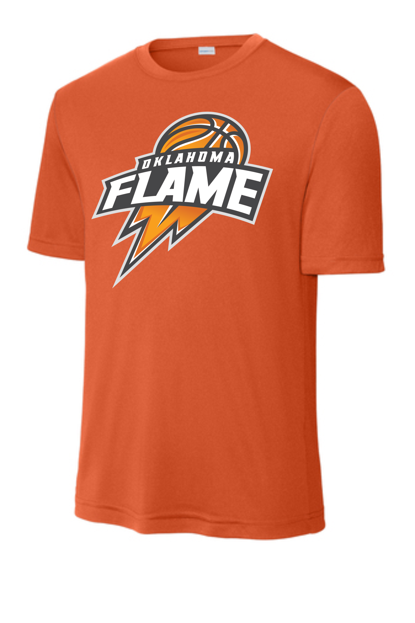 Oklahoma Flame Ball Logo T-Shirts ORANGE
