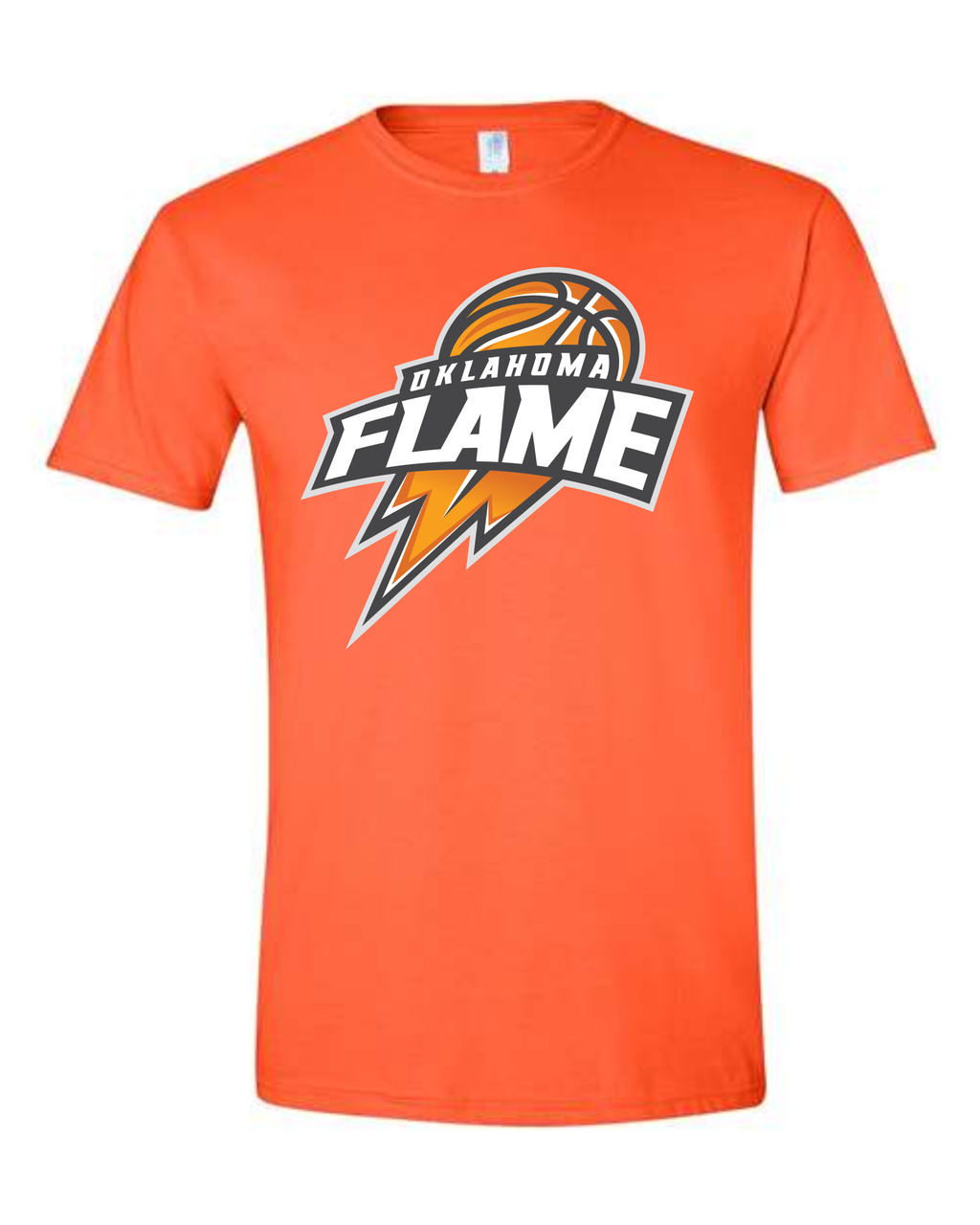 Oklahoma Flame Ball Logo T-Shirts ORANGE