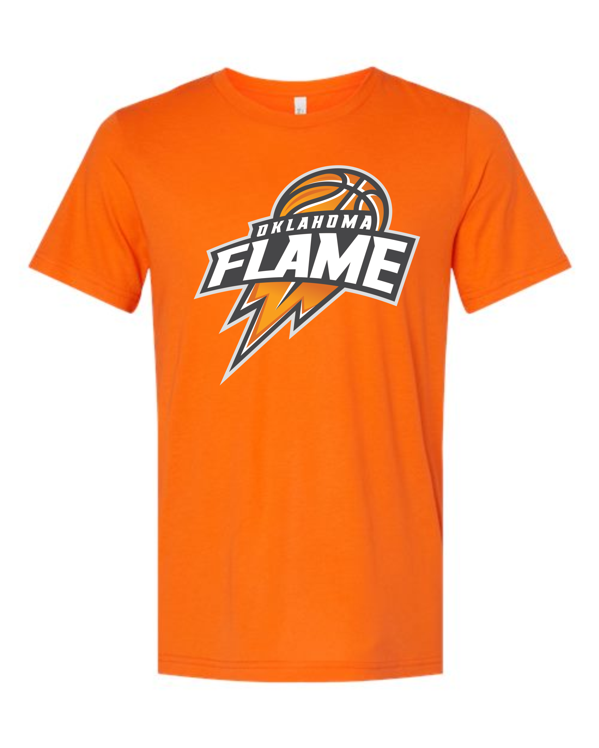 Oklahoma Flame Ball Logo T-Shirts ORANGE