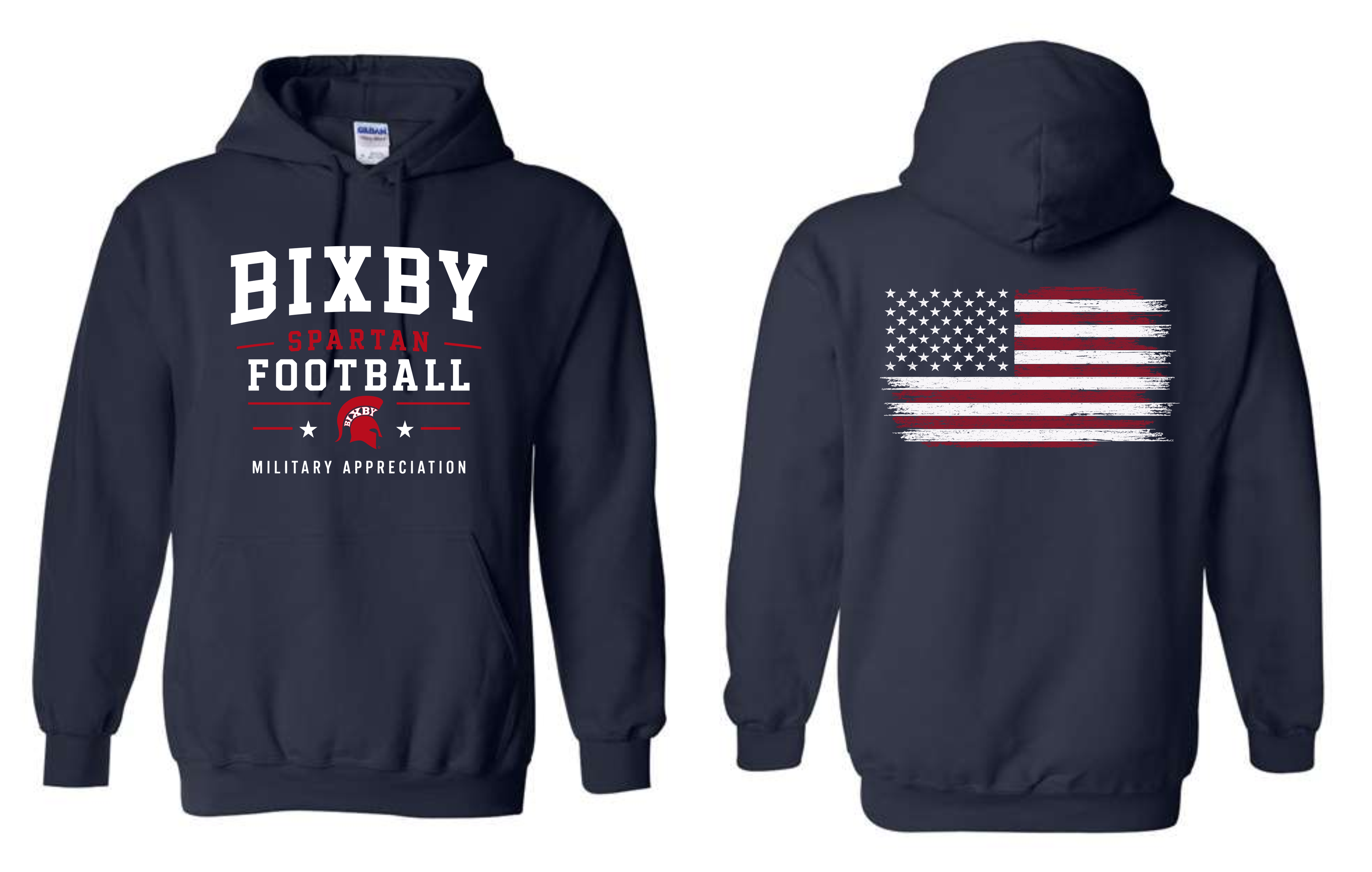 Military Appreciation Flag Hoodies