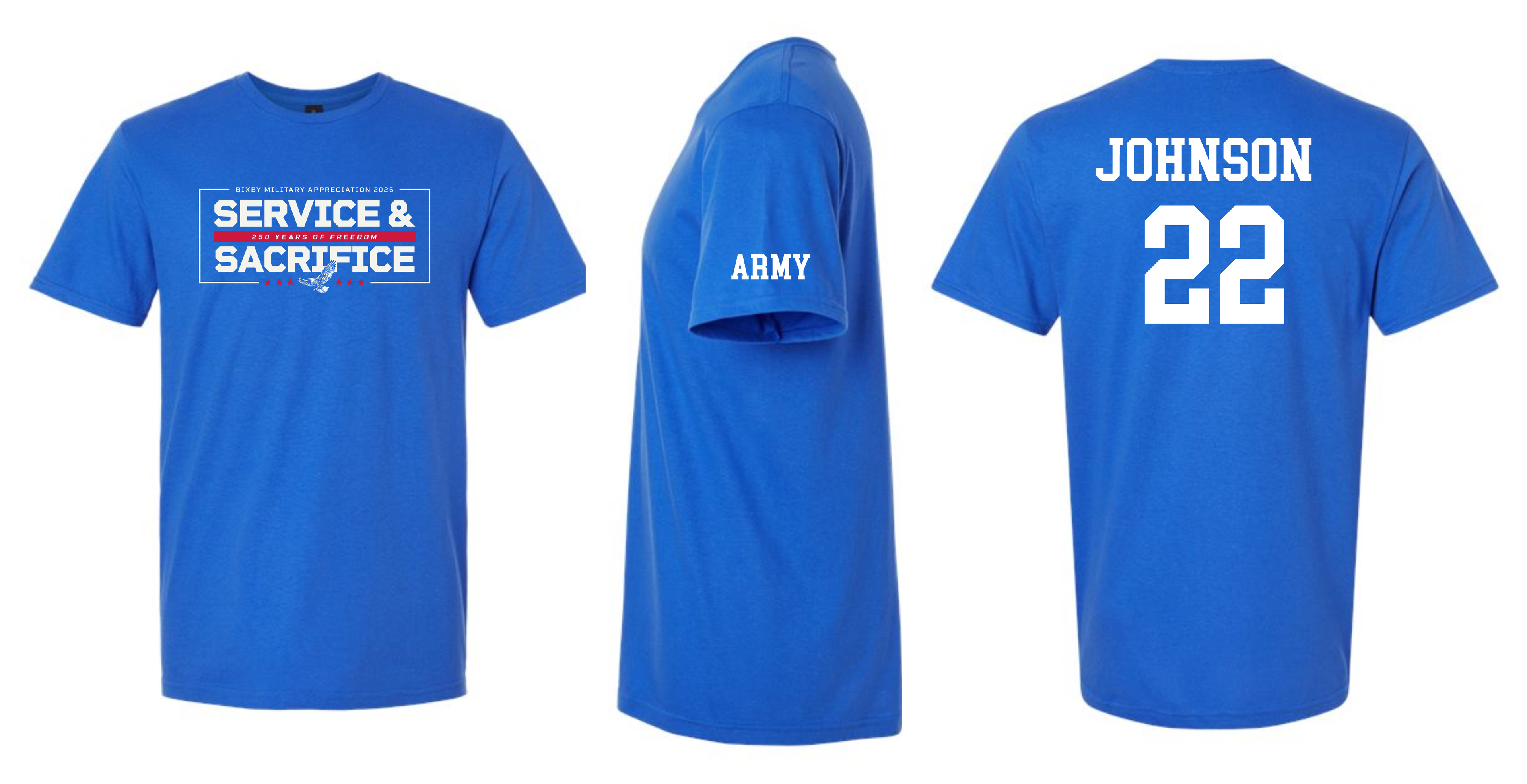 Military Appreciation Royal T-Shirts