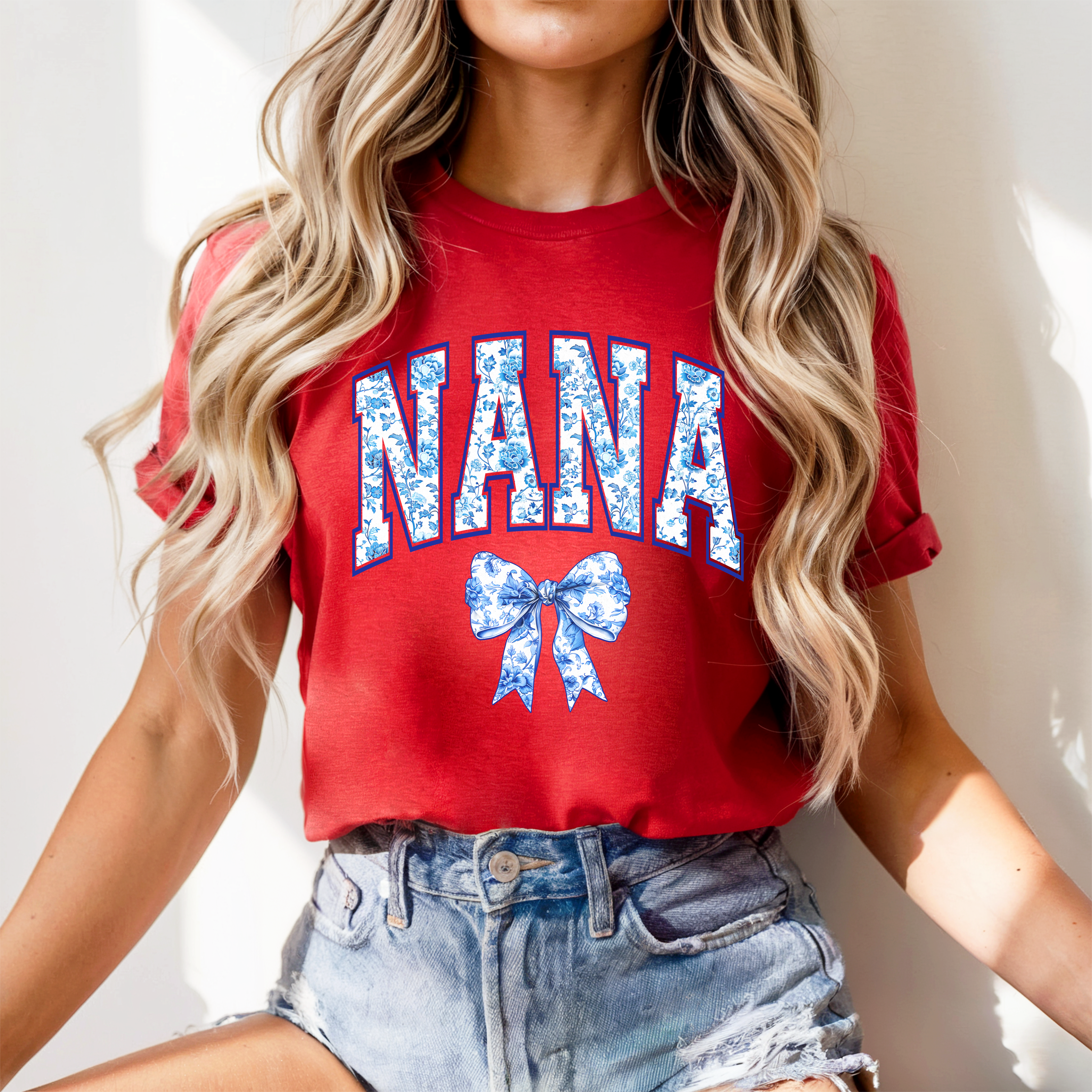 Nana Bow T-Shirt RED