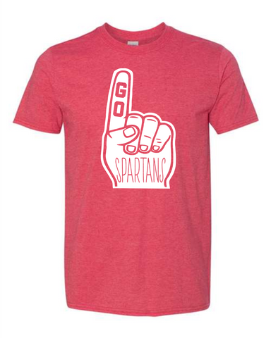 No. 1 Spartans T-Shirt RED