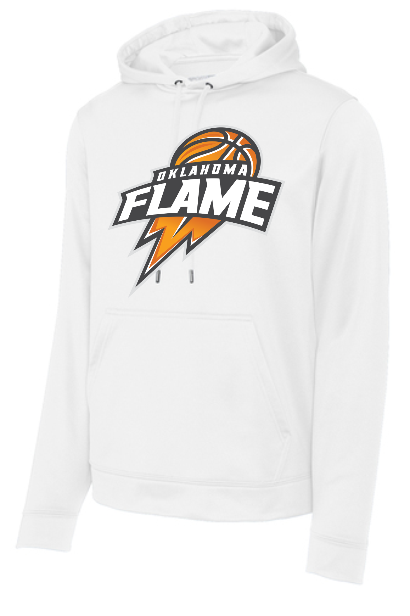 Oklahoma Flame Ball Logo Sweatshirts WHITE
