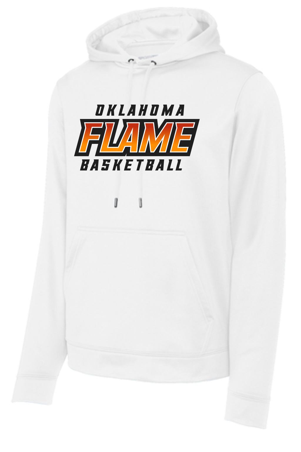 Oklahoma Flame Text Logo Sweatshirts WHITE