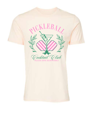 Pickleball Cocktail Club Bella + Canvas