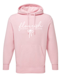 Flourish Pink Bow Hoodie ADULT