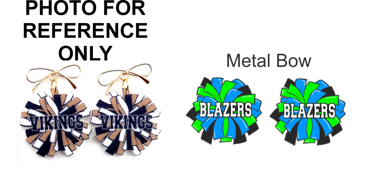 Blazers POM POM Earrings