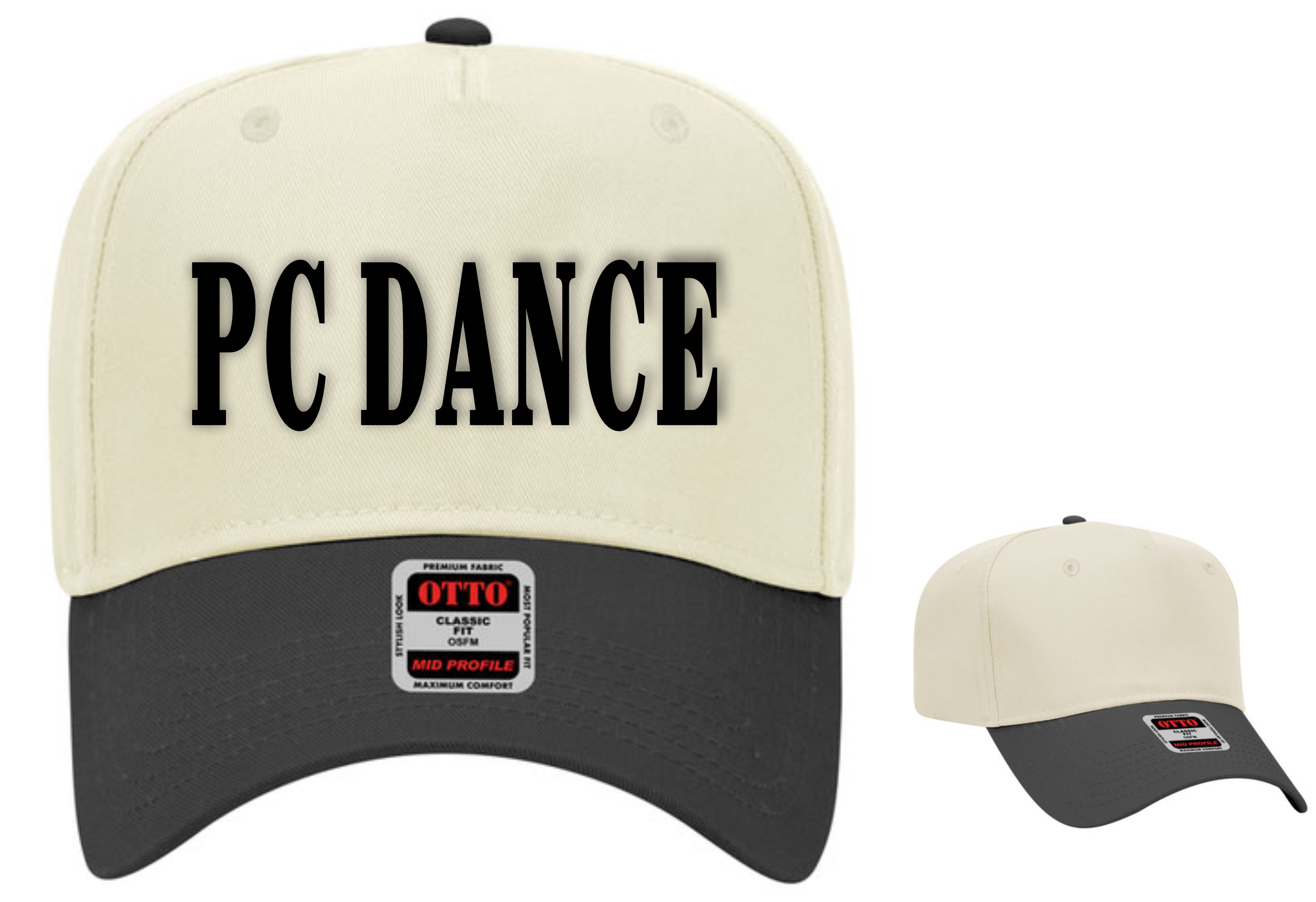 PC Dance PUFF Embroidered Hat (Black)