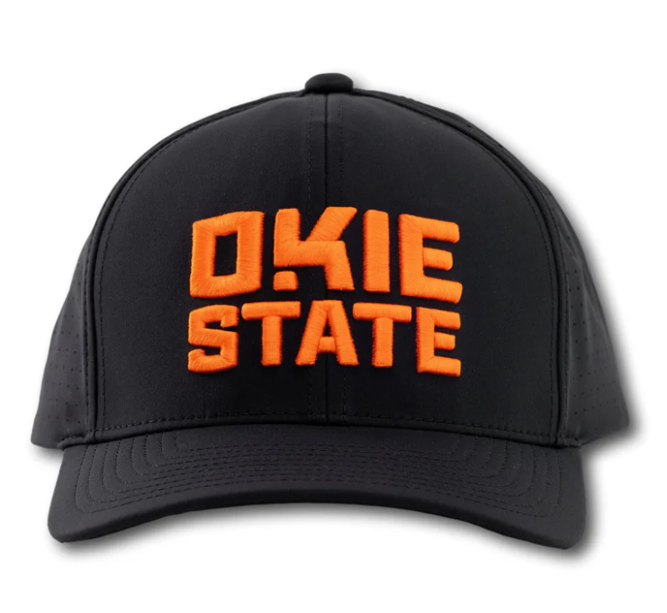 Okie State Performance Cap Black