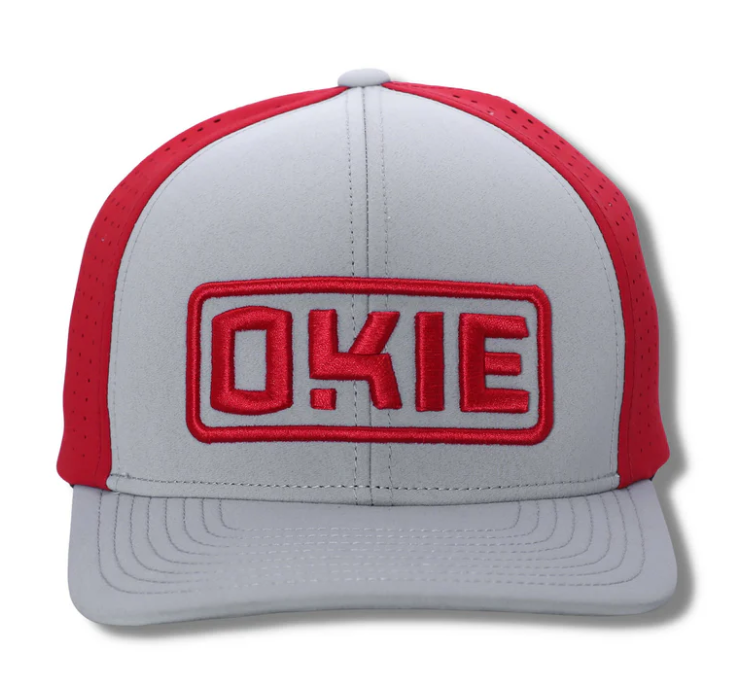 Okie Sooner Performance Cap Grey/Red