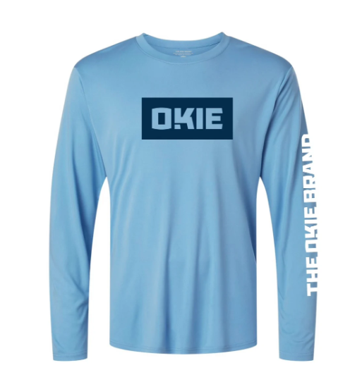 Okie Performance SPF LS T- Blue